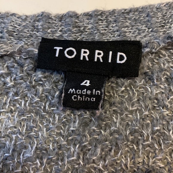 Torrid Long Gray Sweater Size 4 - Picture 5 of 6
